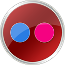 Red Flickr Color Icon 128x128 png